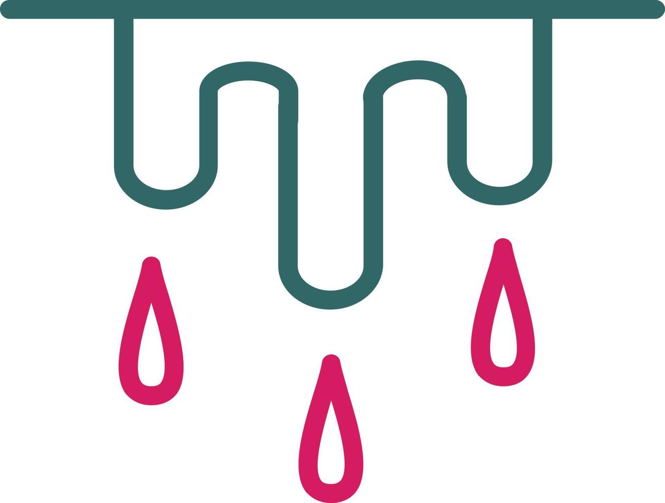 Melting Line Two Color vector