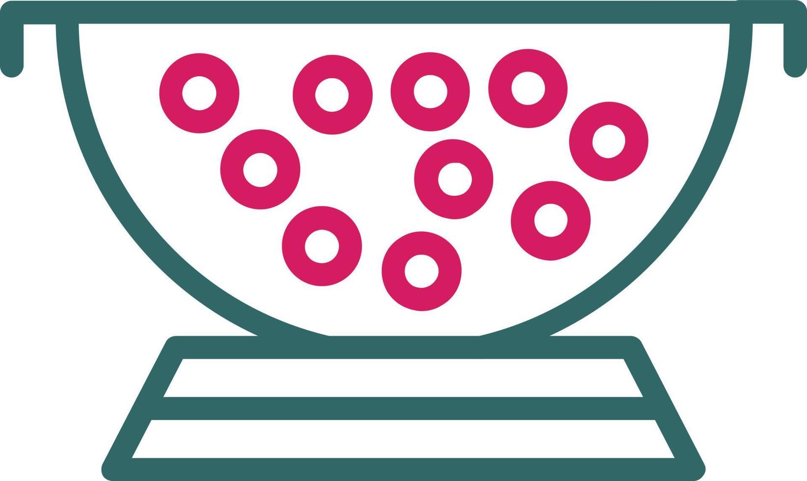 Colander Line Two Color vector