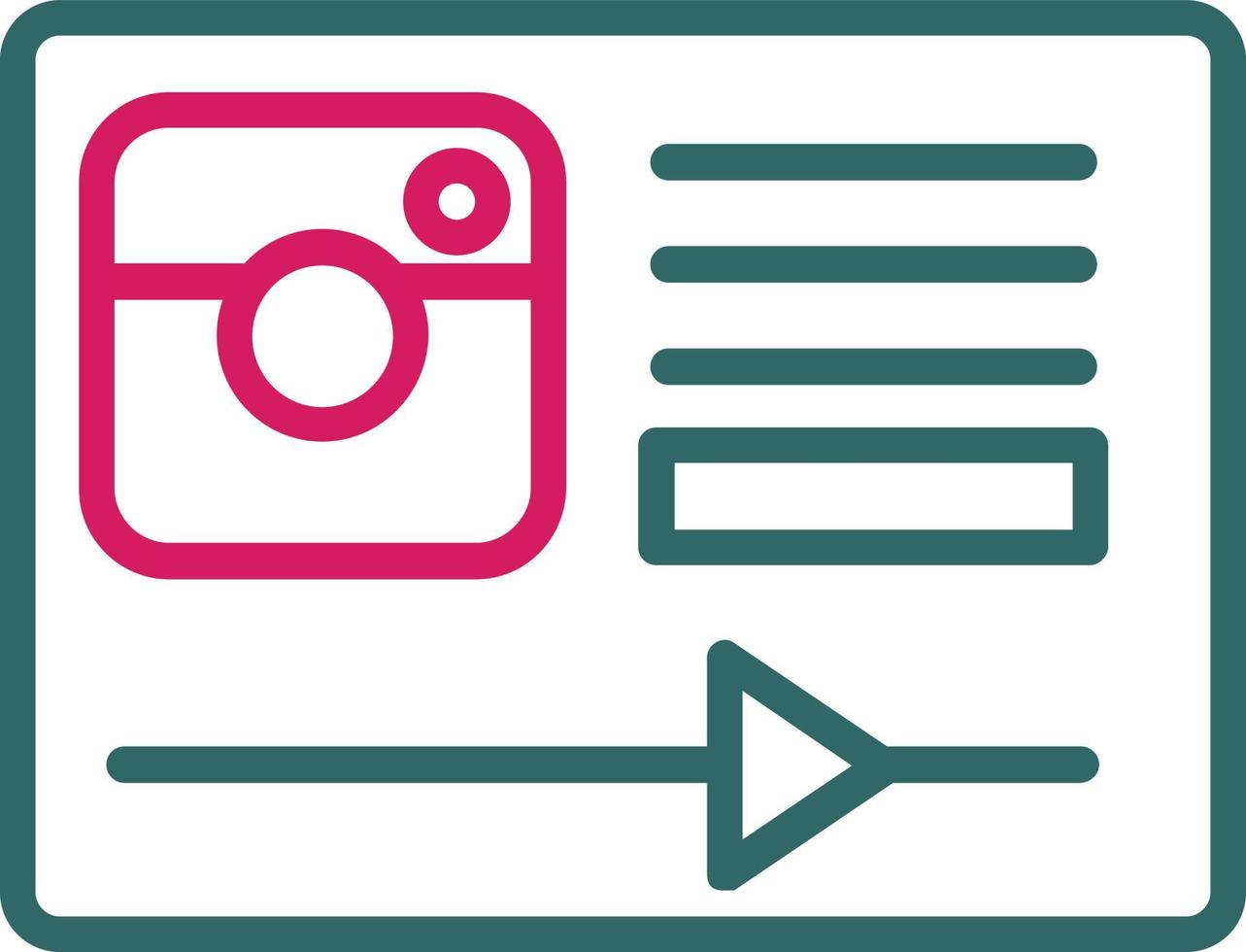 Instagram Vector Line Icon