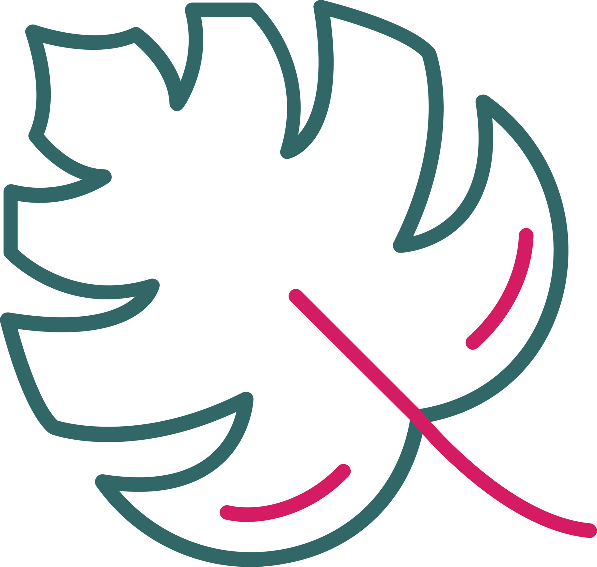 Leaf Line Two Color 14482902 Vector Art at Vecteezy