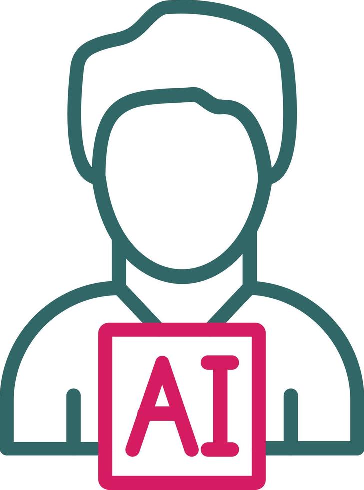 AI Line Two Color vector