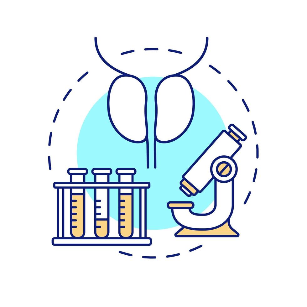 Laboratory researching of human kidneys concept icon for light theme. Medical tests. Nephrology. Healthcare technology abstract idea thin line illustration. Isolated outline drawing vector