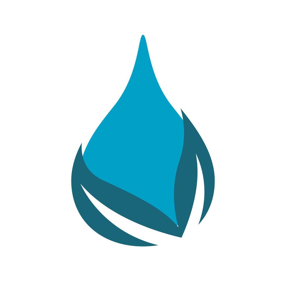 aqua drop gota de agua logo eco mineral natural diseño vector plantilla