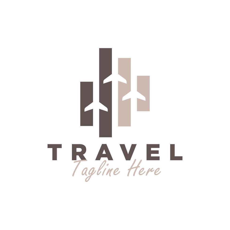travel agency vector illustration logo design