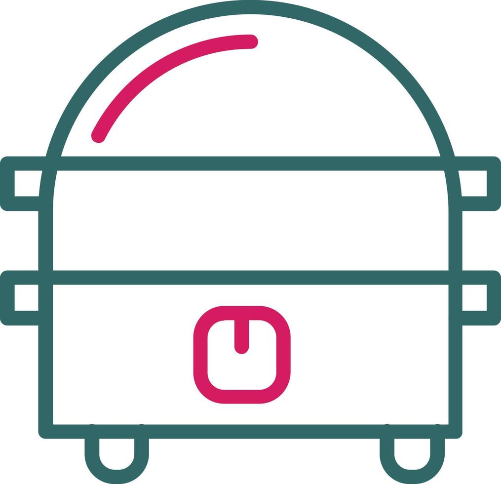 Steamer Line Two Color vector