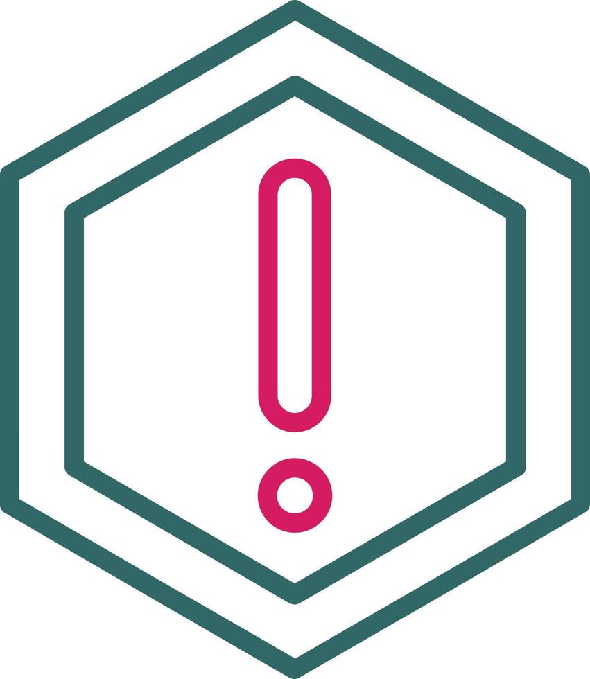 Caution Line Two Color vector