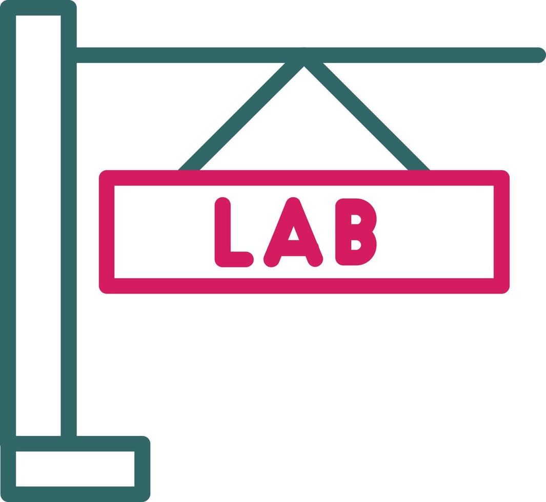 LaboratoryLine Two Color vector