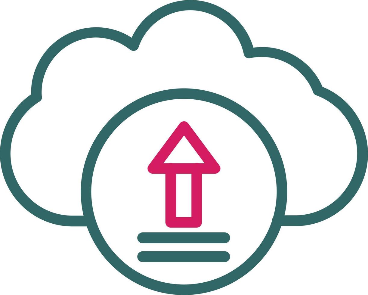 Synchronization Line Two Color vector