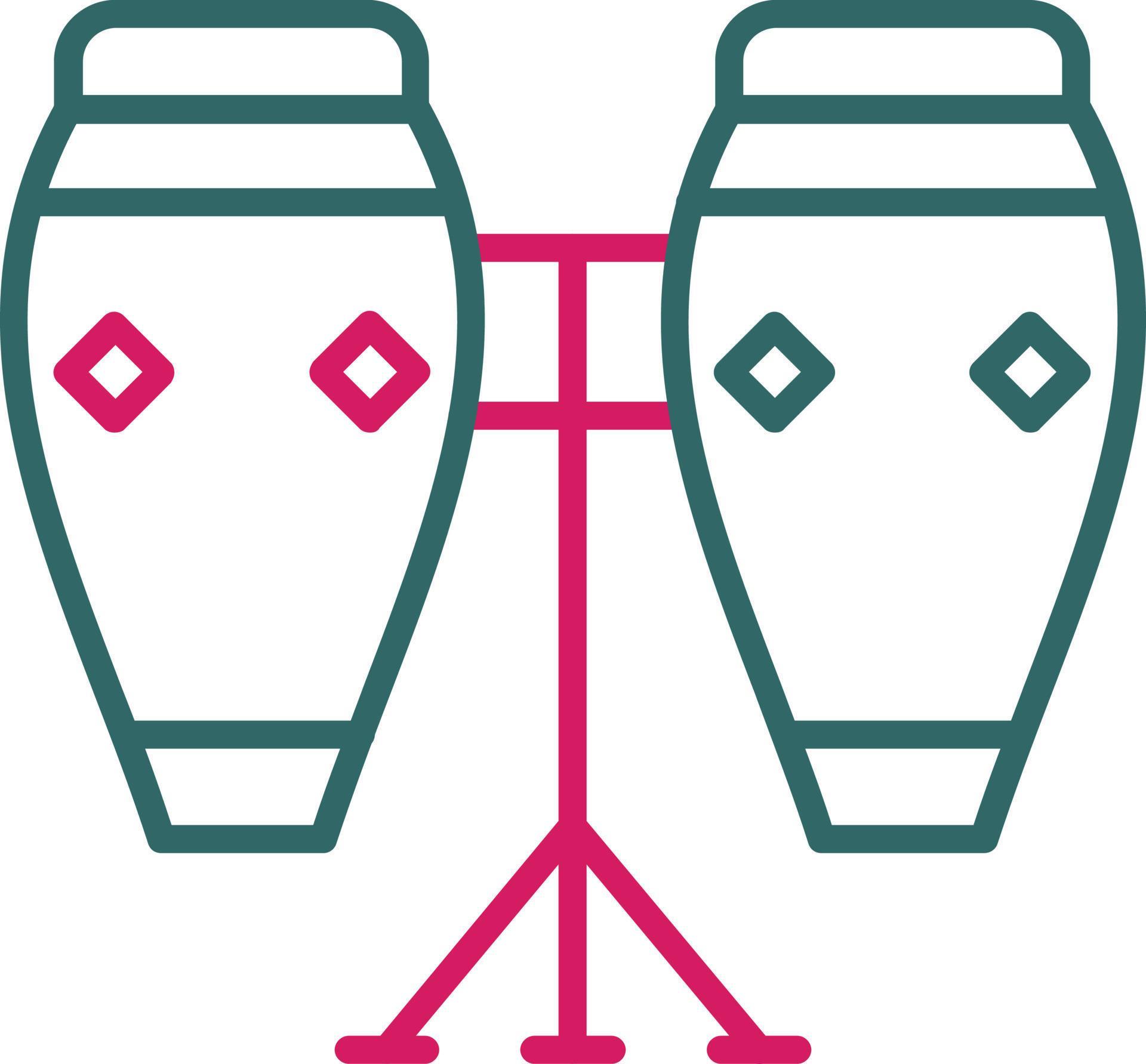 Conga Line Two Color 14484179 Vector Art at Vecteezy
