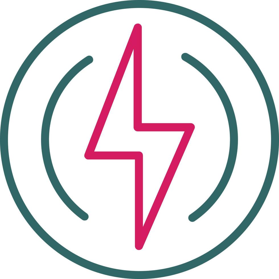 Flash Light Line Two Color vector