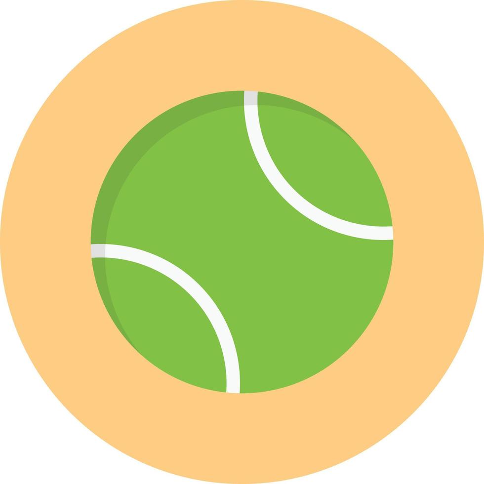 ilustración de vector de pelota de tenis en un fondo. símbolos de calidad premium. iconos vectoriales para concepto y diseño gráfico.