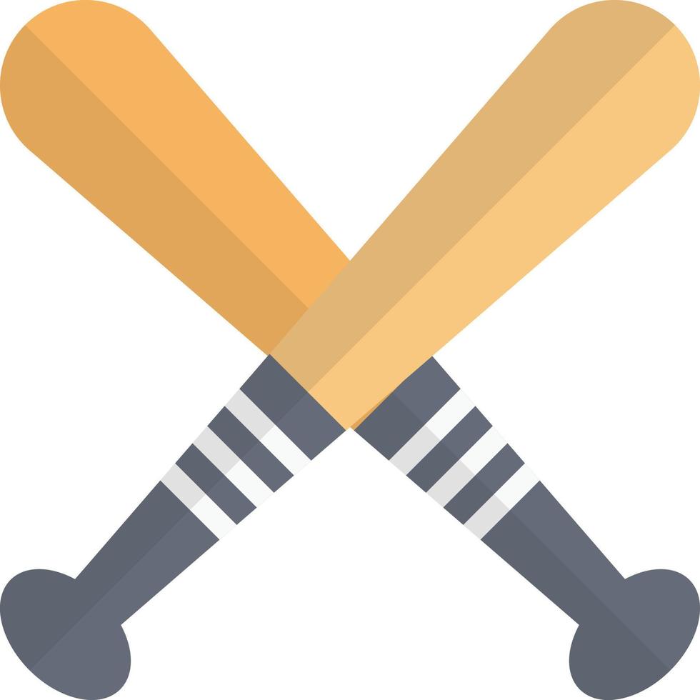 Ilustración de vector de bate de béisbol en un fondo. Símbolos de calidad premium. Iconos vectoriales para concepto y diseño gráfico.