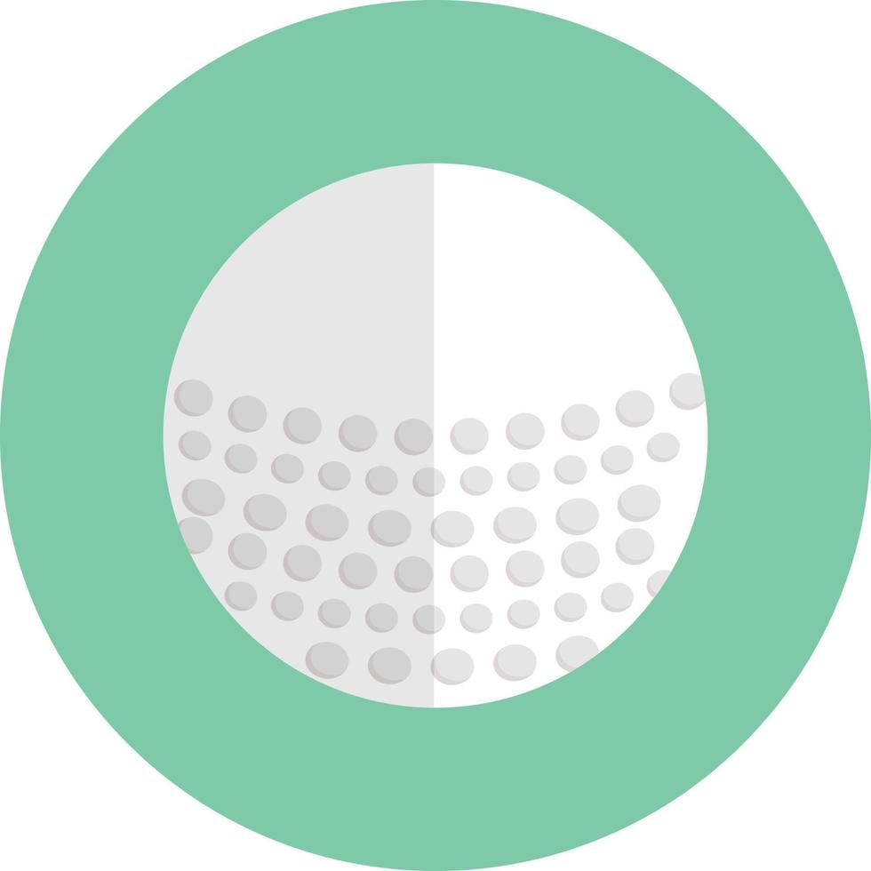 ilustración de vector de pelota de golf en un fondo. símbolos de calidad premium. iconos vectoriales para concepto y diseño gráfico.