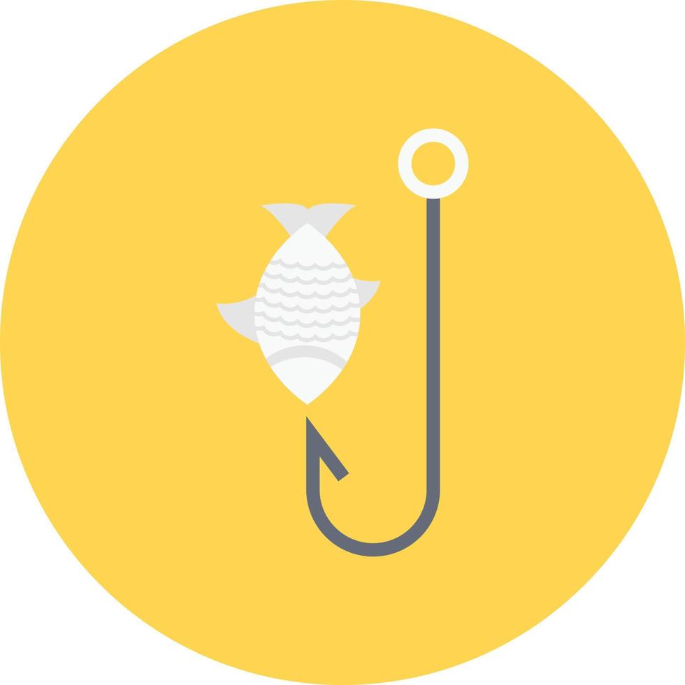ilustración de vector de anzuelo de pesca en un fondo. símbolos de calidad premium. iconos vectoriales para concepto y diseño gráfico.