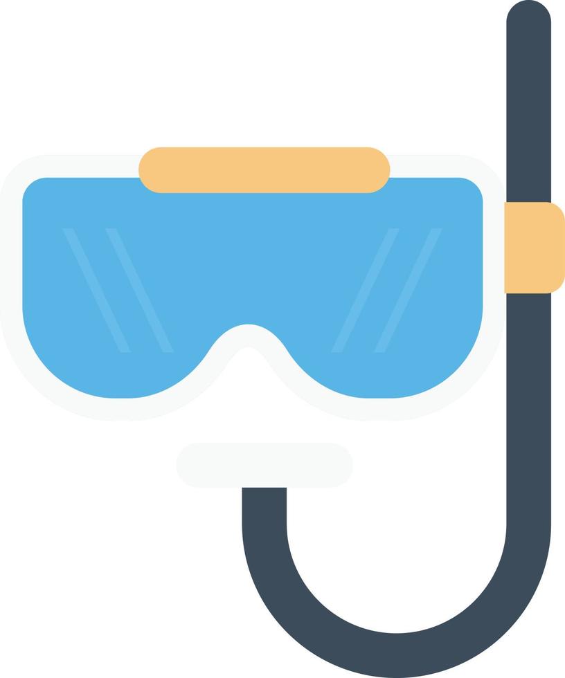 Ilustración de vector de snorkel en un fondo. Símbolos de calidad premium. Iconos vectoriales para concepto y diseño gráfico.