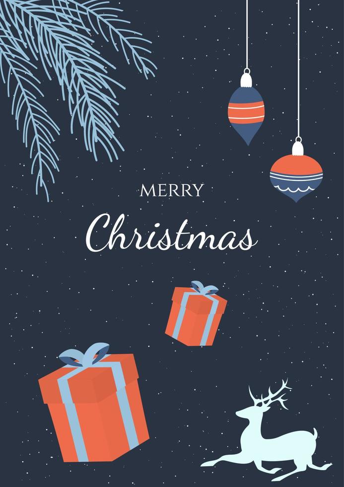 Christmas card design vector