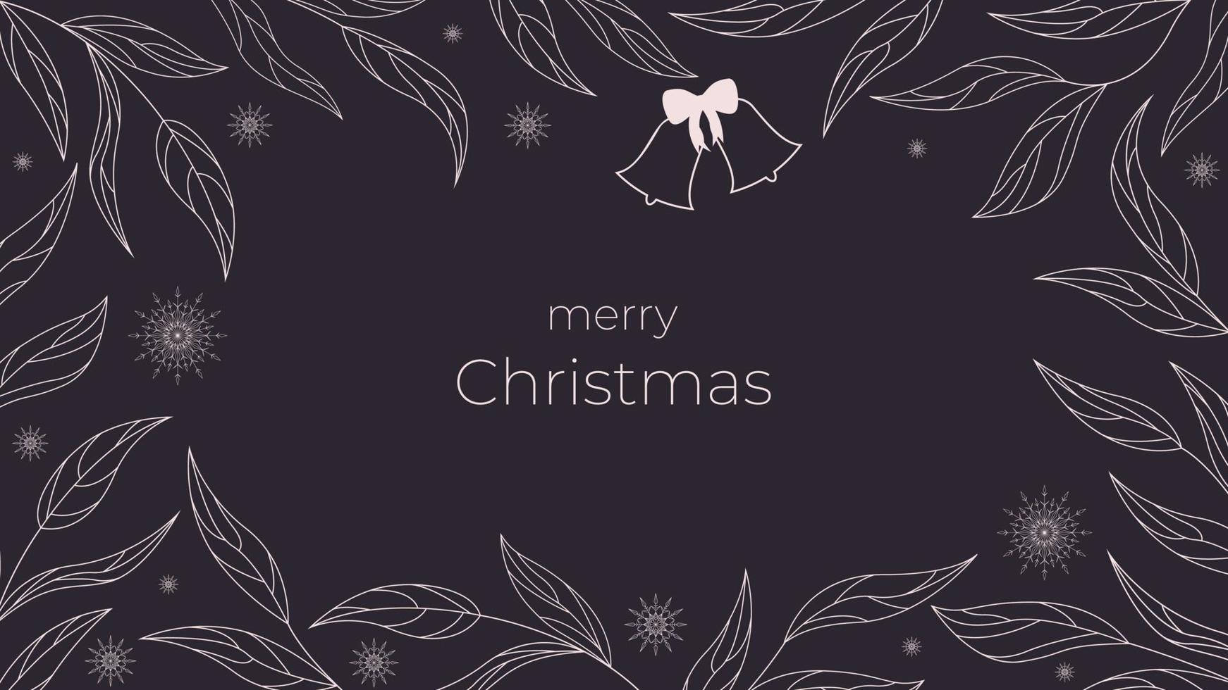 merry christmas card vector