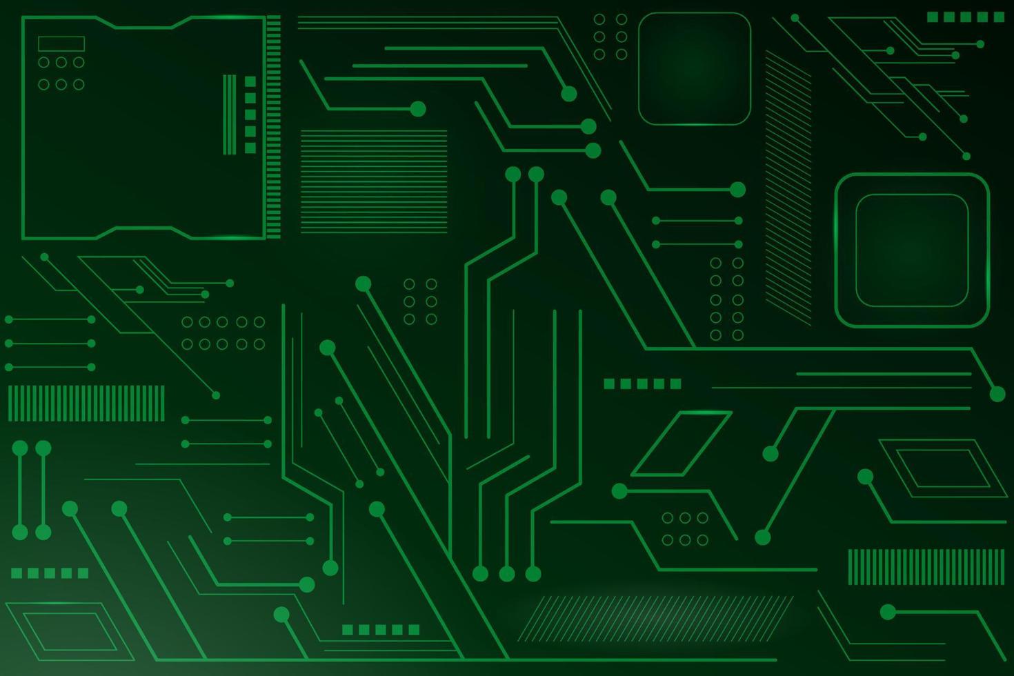 motherboard with circuit vector