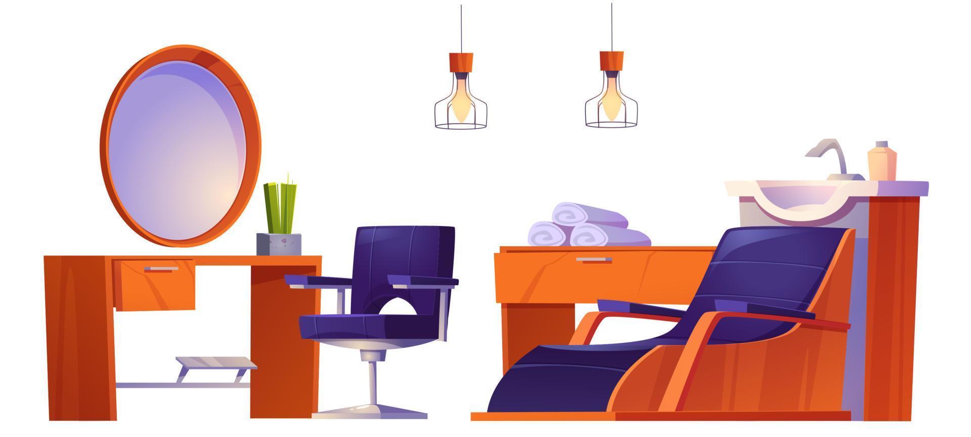 Barbershop, beauty salon or hairdressing studio vector