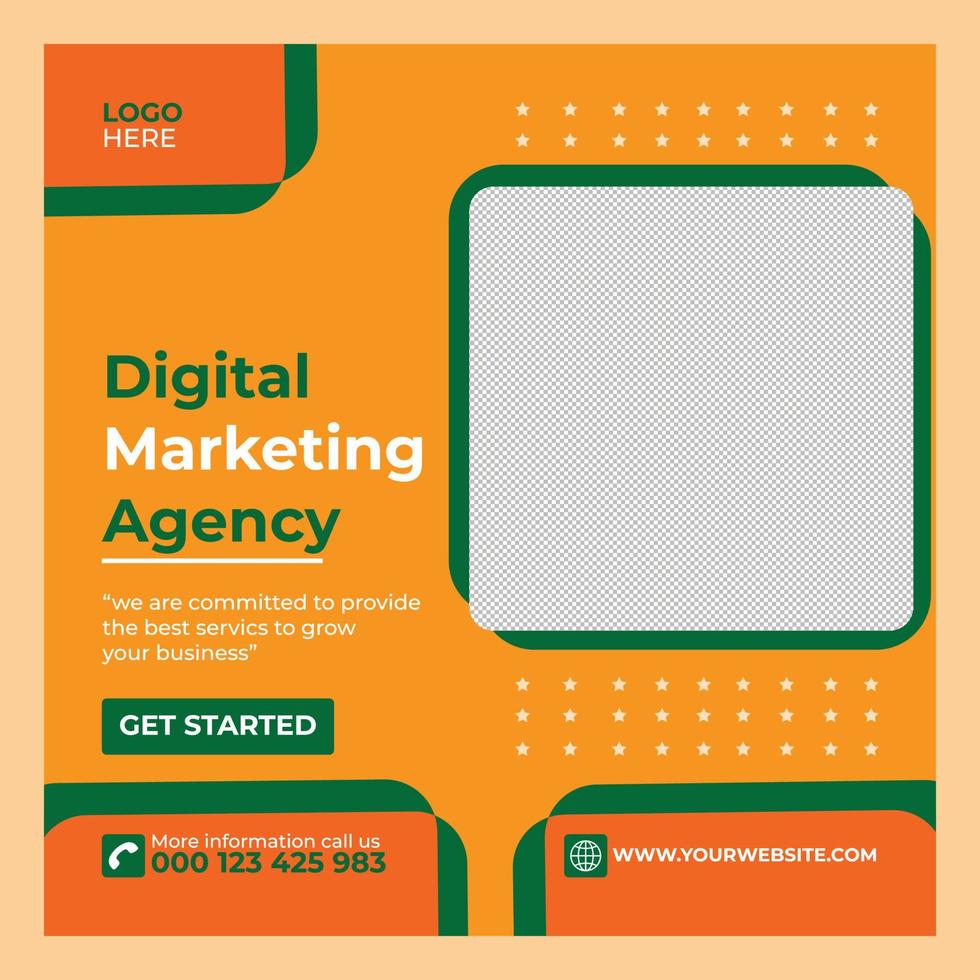 Digital marketing and social media post banner vector