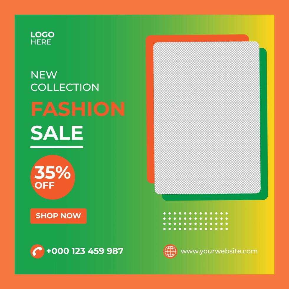 New collection fashion sale and social media post banner vector