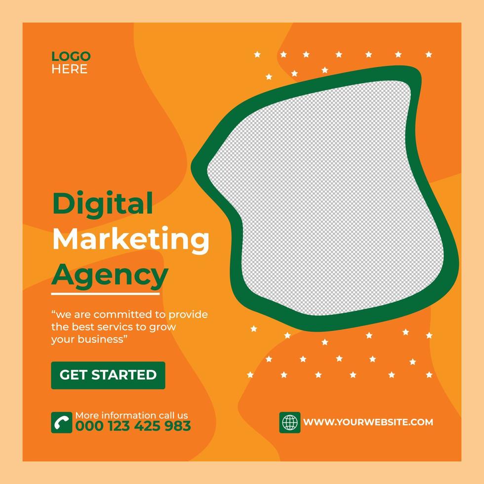 Digital marketing and social media post banner vector