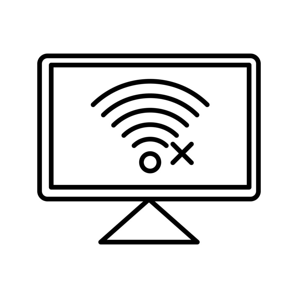 Disconnected Network Vector Icon