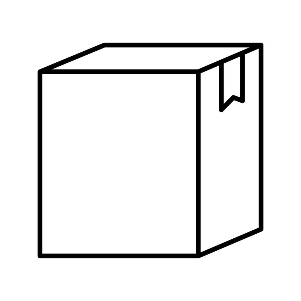 icono de vector de caja