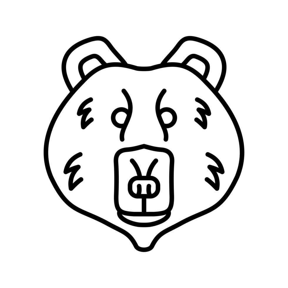 icono de vector de oso polar