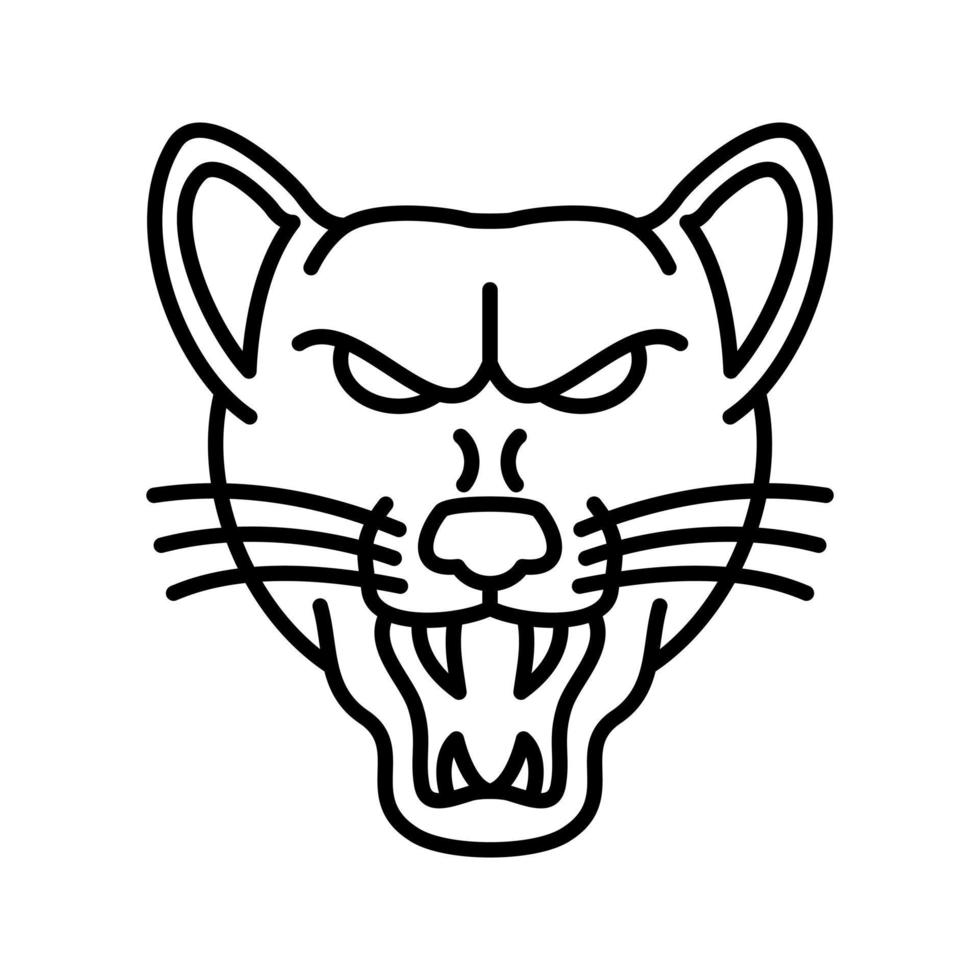 icono de vector de lobo