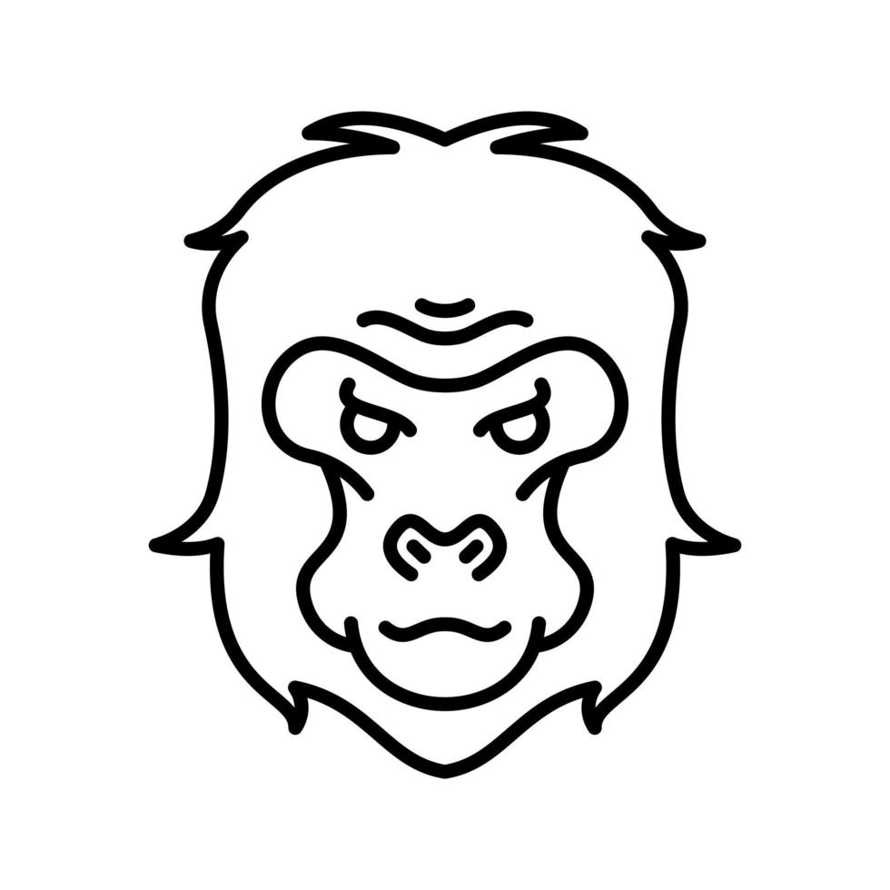 Gorilla Vector Icon