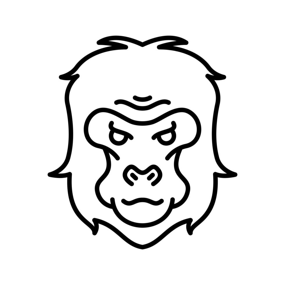 Gorilla Vector Icon