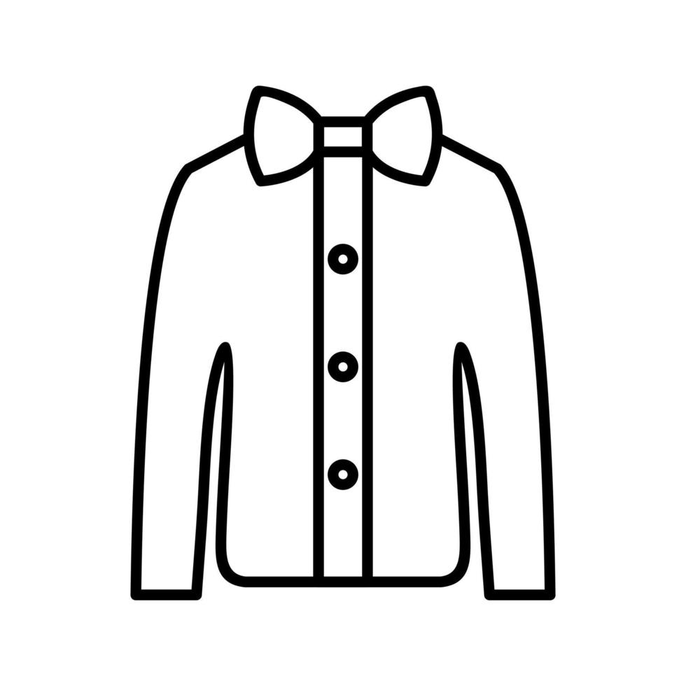 Shirt with Bow Vector Icon