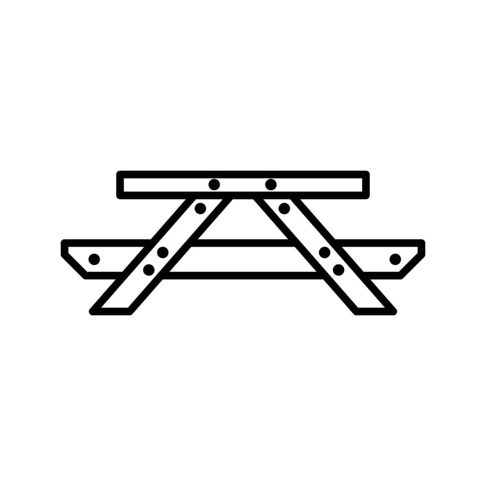 Picnic of Table Vector Icon