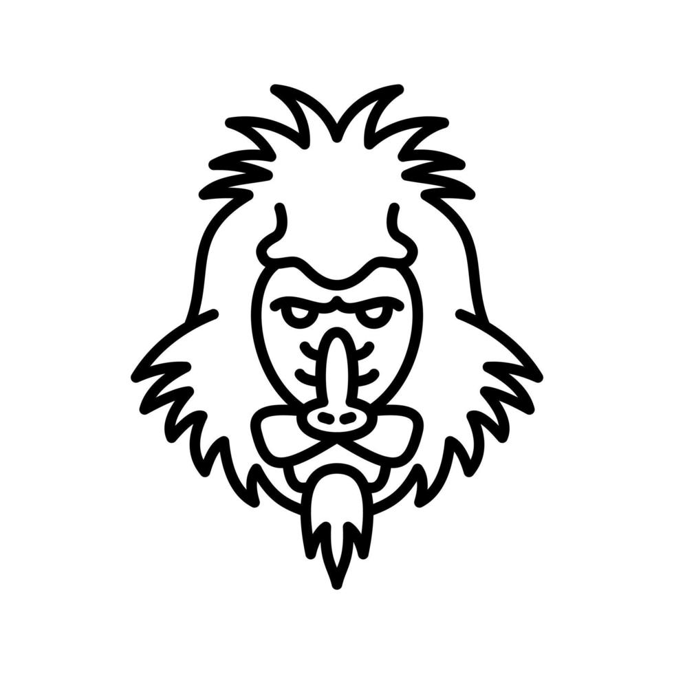 Mandrill Vector Icon
