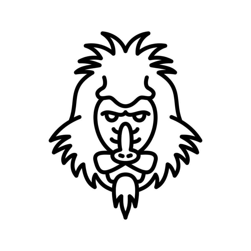 Mandrill Vector Icon