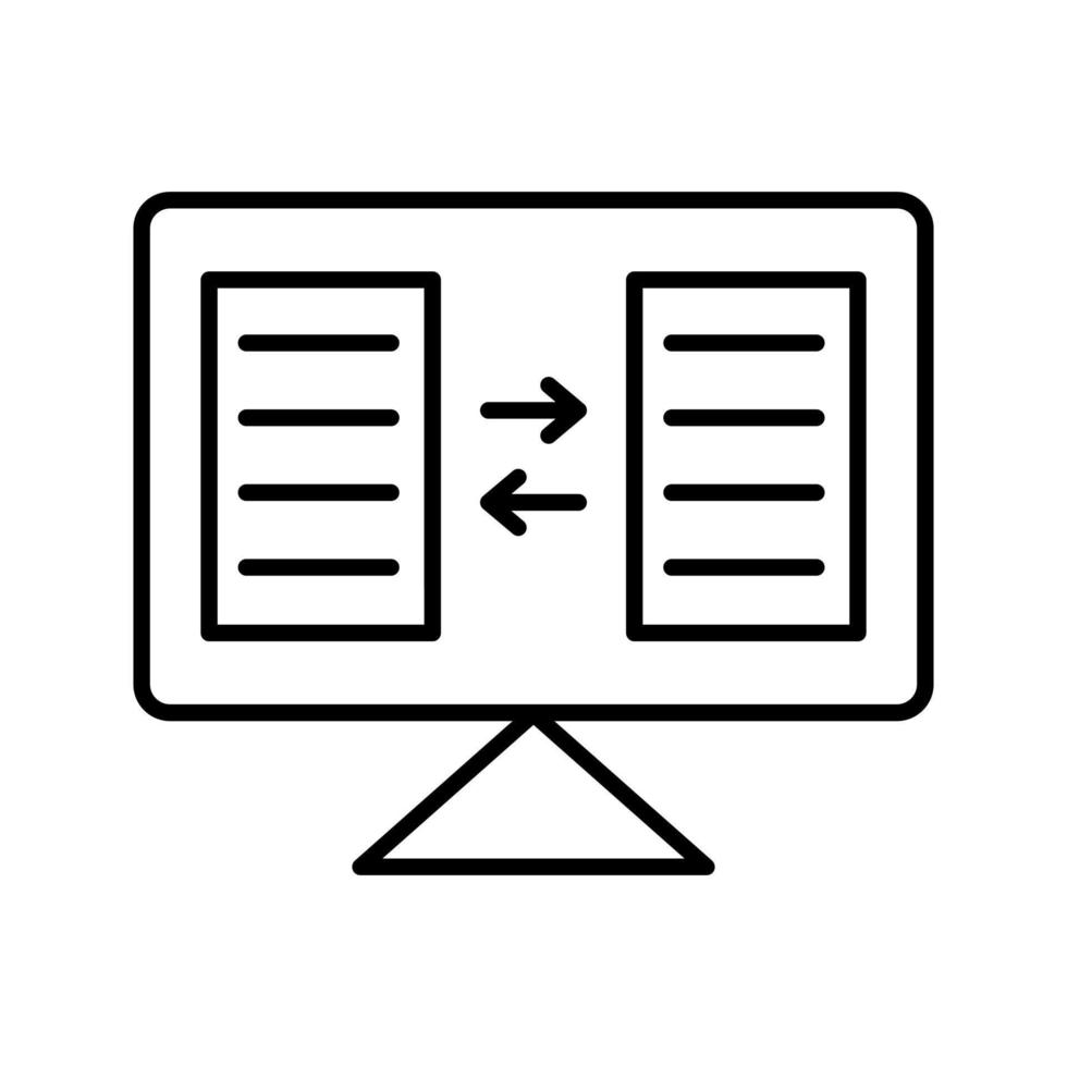 icono de vector de intercambio de archivos