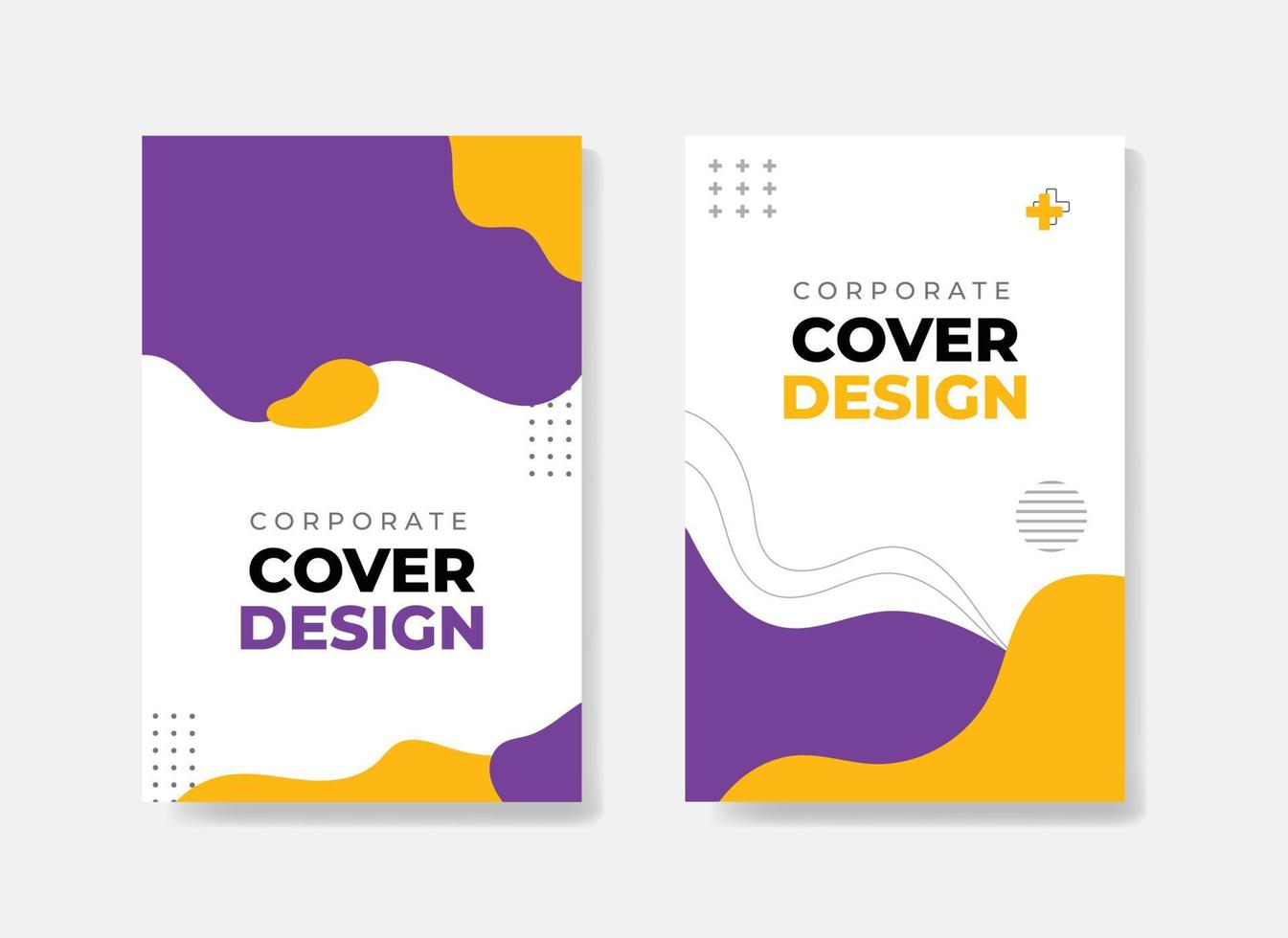 Abstract geometric corporate cover background design vector