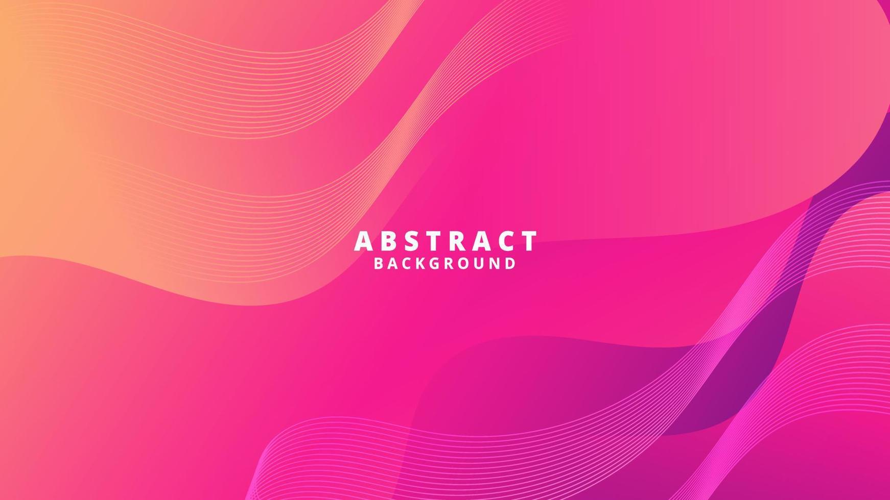 Abstract Pink Fluid Wave Background vector