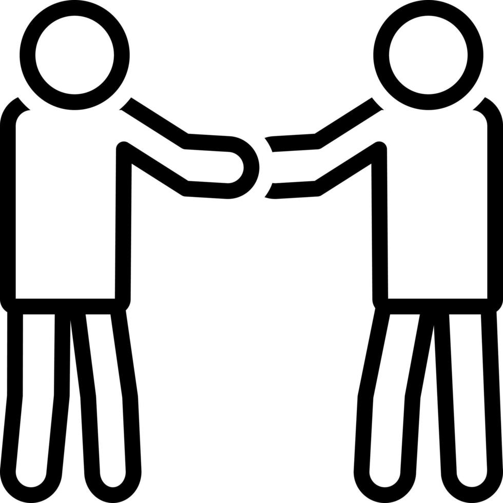 line icon for introduce vector