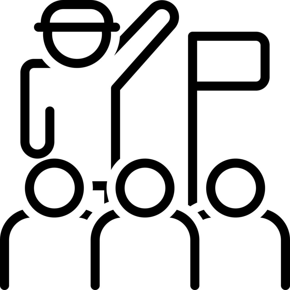 line icon for president vector