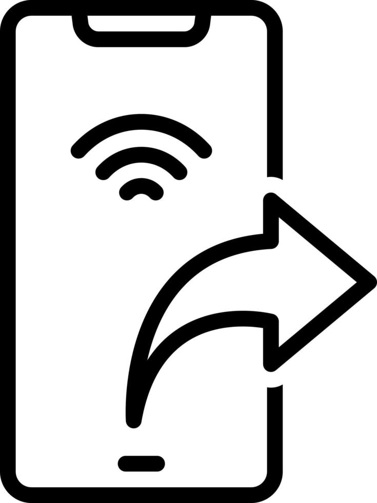 line icon for forward vector