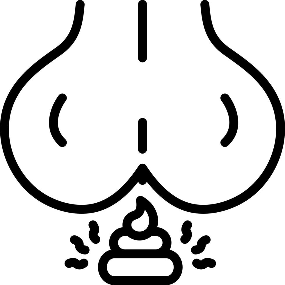 line icon for shit vector