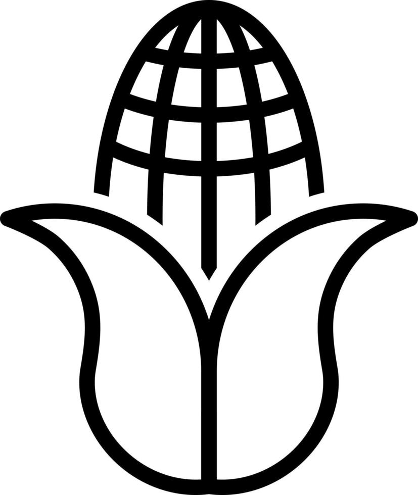 line icon for corn vector