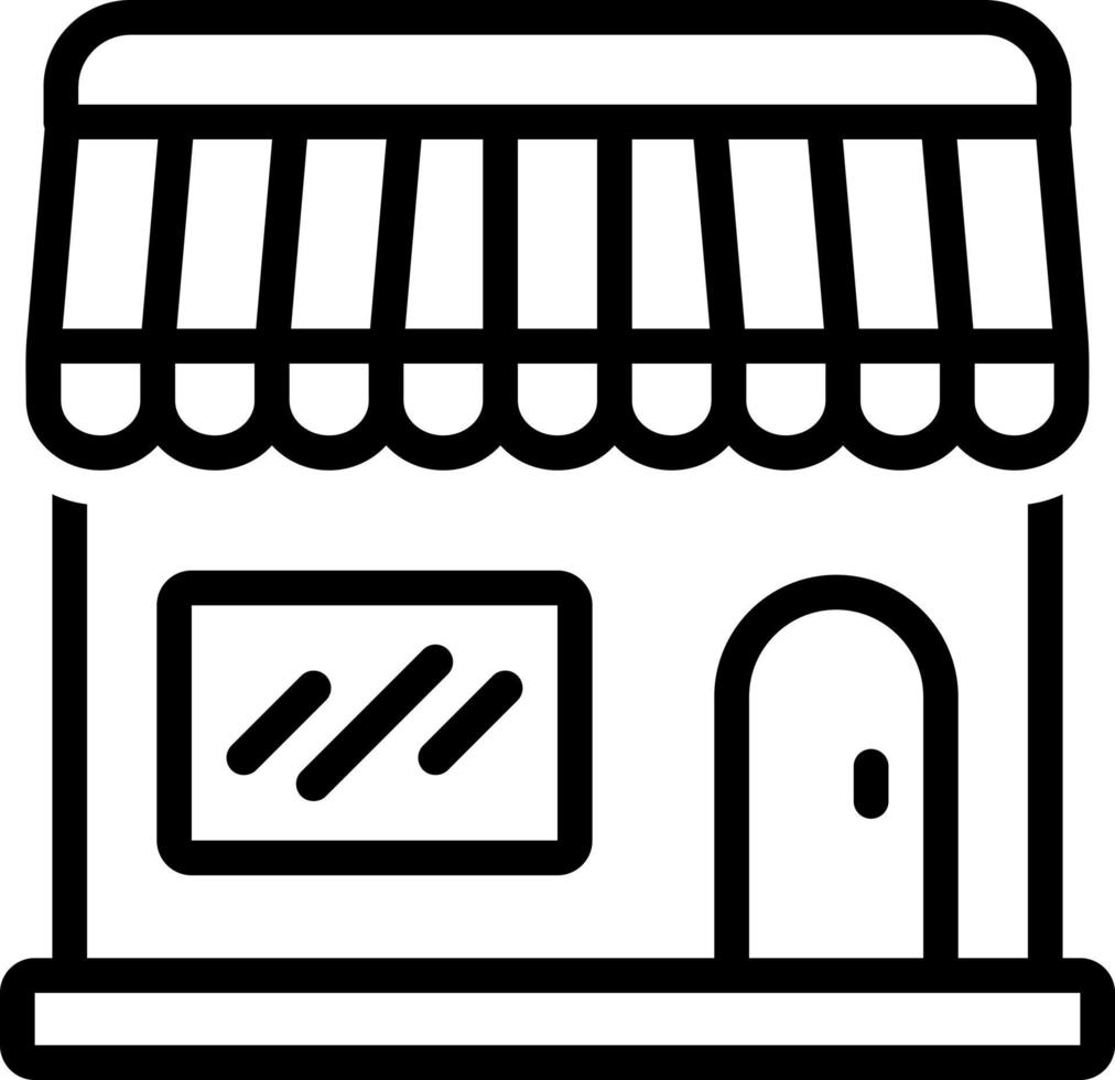 icono de línea para tienda vector