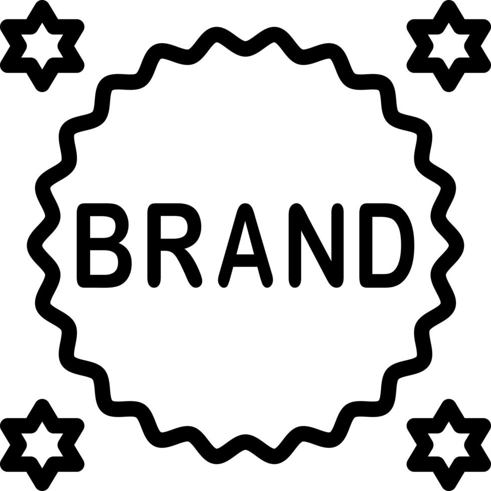 line icon for brand vector