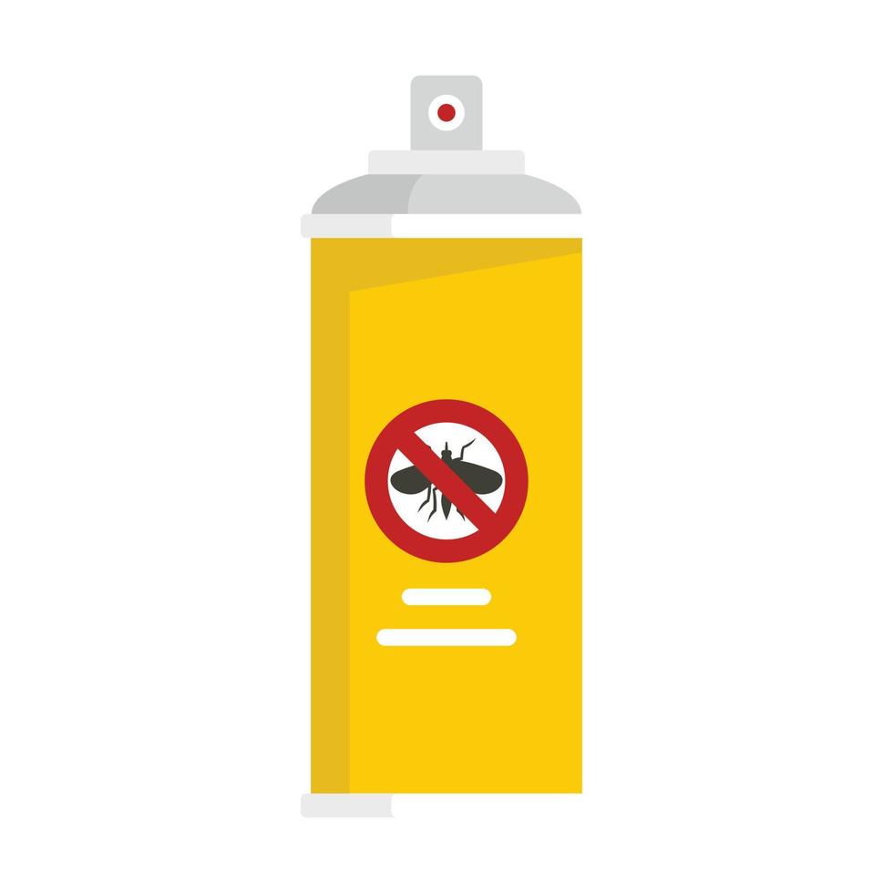 icono de spray anti insectos, tipo plano vector