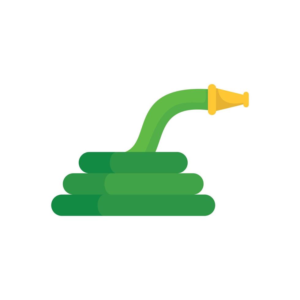 Garden hose icon, flat style vector