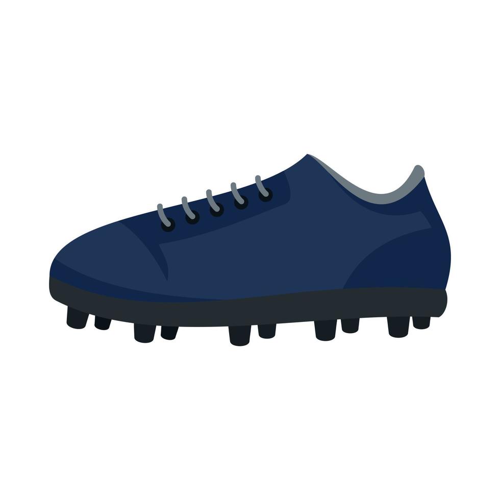 icono de zapatos de fútbol americano, estilo plano vector