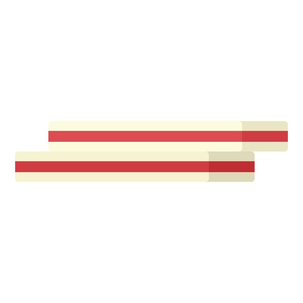 Injection ampule pack icon, flat style vector